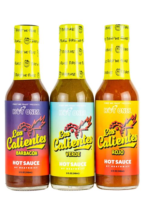 trios calientes|Hot Ones Hot Sauce Los Calientes Trio Pack .